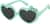 Angle view of Kids' Heart Sunglasses T01682412 in Green thumbnail