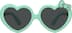 Kids' Heart Sunglasses T01682412 in Green