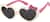 Angle view of Kids' Heart Sunglasses T01683012 in Cream thumbnail