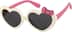 Kids' Heart Sunglasses T01683012 in Cream