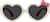 Front view of Kids' Heart Sunglasses T01683012 in Cream thumbnail