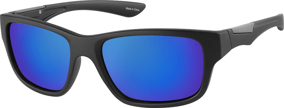 Angle view of Rectangle Sunglasses T01712116 in Black