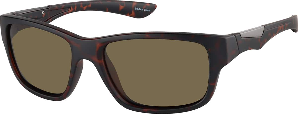 Angle view of Rectangle Sunglasses T01712515 in Tortoiseshell