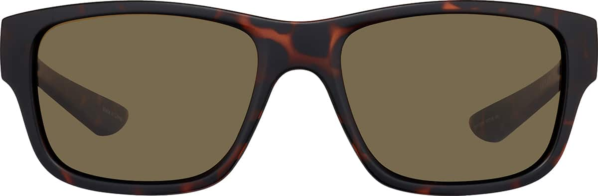 Front view of Rectangle Sunglasses T01712515 in Tortoiseshell