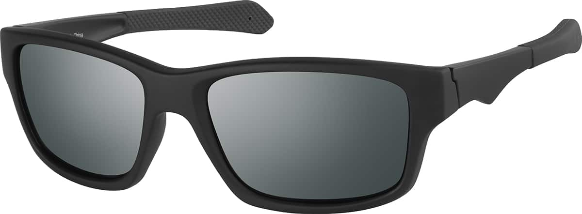 Angle view of Rectangle Sunglasses T01722111 in Black