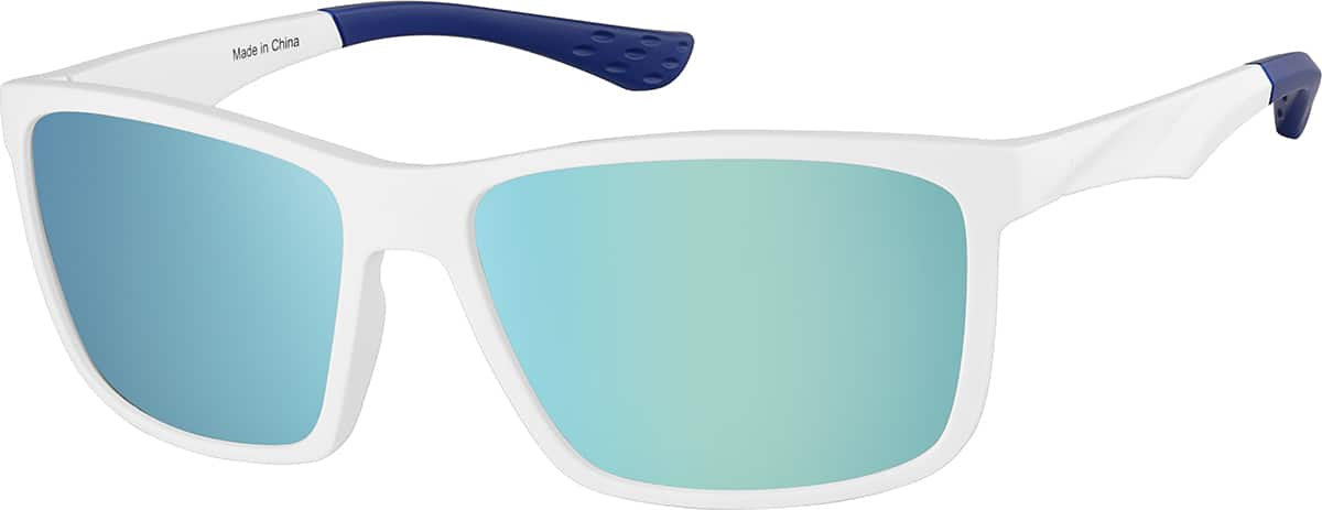 Angle view of Rectangle Sunglasses T01733016 in White