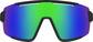 Front view of Wrap-Around Polarized Sunglasses T01742124 in Black thumbnail