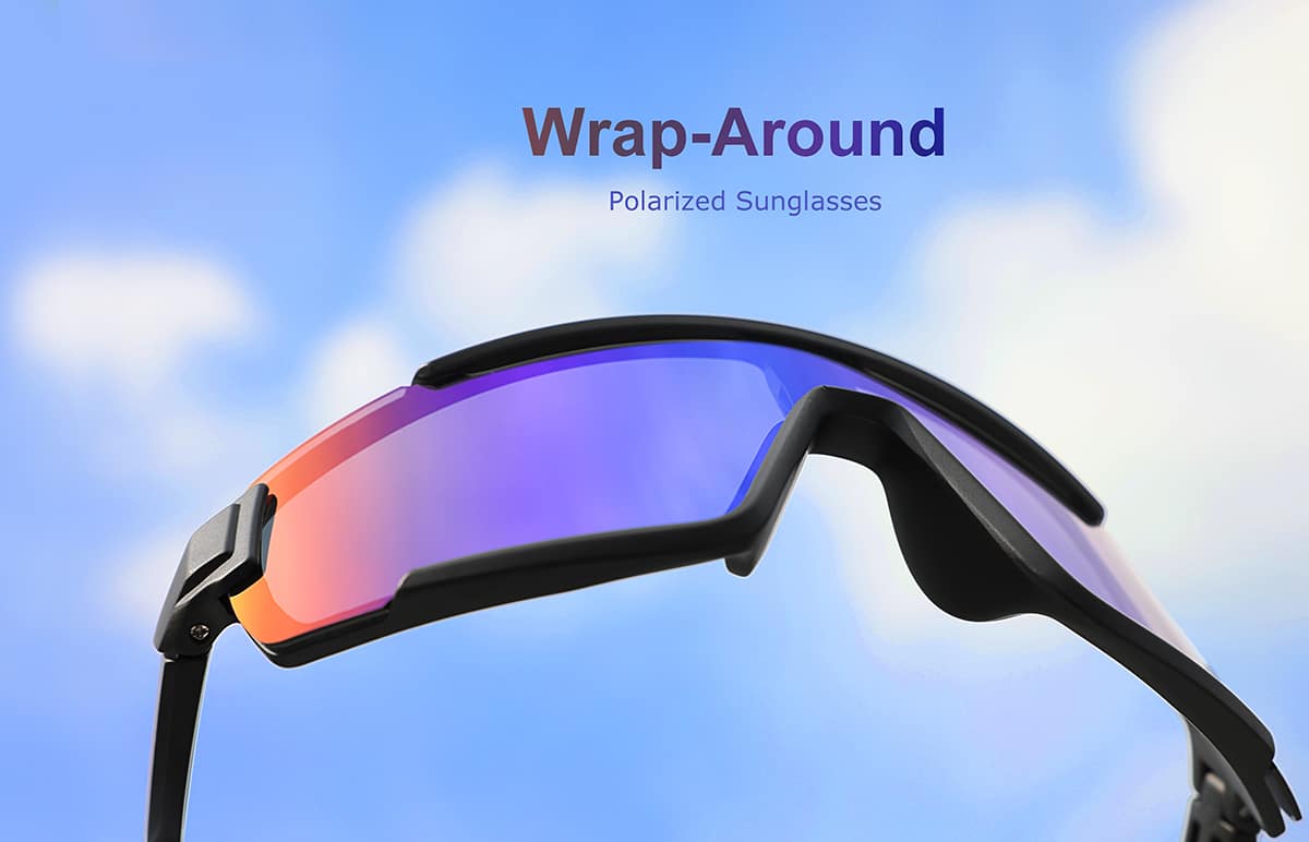 Image of Wrap-Around Polarized Sunglasses