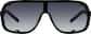 Front view of Wrap-Around Sunglasses  T01752112 in Black thumbnail