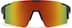 Wrap-Around Shield Sunglasses T01762118 in Black with Gold Mirror