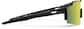 Side view of Wrap-Around Shield Sunglasses T01762118 in Black with Gold Mirror thumbnail