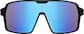 Front view of Wrap-Around Polarized Sunglasses T01772116 in Black thumbnail