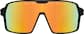 Front view of Wrap-Around Polarized Sunglasses T01772118 in Black thumbnail
