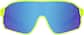Front view of Wrap-Around Polarized Sunglasses T01782216 in Yellow thumbnail