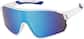 Angle view of Wrap-Around Polarized Sunglasses T01783016 in White thumbnail