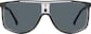 Front view of Wrap-Around Sunglasses T01792112 in Black thumbnail