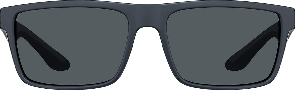 Front view of Rectangle Sunglasses T01801212 in Gray