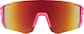 Front view of Wrap-Around Polarized Sport Sunglasses T01811918 in Pink thumbnail