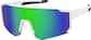 Angle view of Wrap-Around Polarized Sport Sunglasses T01813024 in White thumbnail