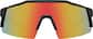 Front view of Wrap-Around Polarized Sports Sunglasses T01832118 in Black thumbnail