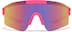 Wrap-Around Shield Sunglasses T01851917 in Pink with Purple Mirror