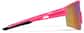 Side view of Wrap-Around Shield Sunglasses T01851917 in Pink with Purple Mirror thumbnail