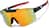 Angle view of Wrap-Around Shield Sunglasses T01852118 in Black with Gold Mirror thumbnail