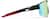 Side view of Wrap-Around Shield Sunglasses T01852118 in Black with Gold Mirror thumbnail