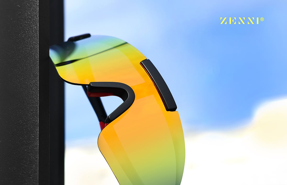 Image of Wrap-Around Shield Sunglasses