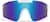 Front view of Wrap-Around Shield Sunglasses T01853016 in White with Blue Mirror thumbnail