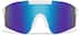 Wrap-Around Shield Sunglasses T01853016 in White with Blue Mirror