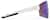 Side view of Wrap-Around Shield Sunglasses T01853016 in White with Blue Mirror thumbnail