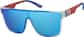 Angle view of Square Polarized Sunglasses T01891616 in Blue thumbnail