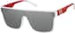 Angle view of Square Polarized Sunglasses T01893011 in White thumbnail