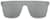 Front view of Square Polarized Sunglasses T01893011 in White thumbnail