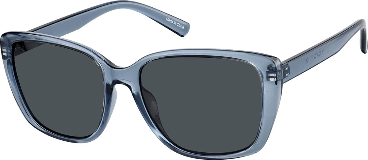 Angle view of Rectangle Sunglasses T01911612 in Blue