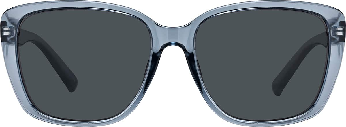 Front view of Rectangle Sunglasses T01911612 in Blue