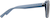 Side view of Rectangle Sunglasses T01911612 in Blue thumbnail