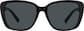 Front view of Square Sunglasses T01912112 in Black thumbnail