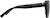 Side view of Rectangle Sunglasses T01912112 in Black thumbnail