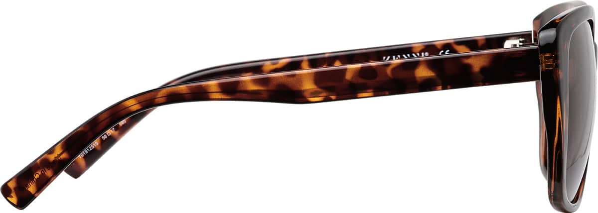 Side view of Rectangle Sunglasses T01912515 in Tortoiseshell