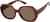 Angle view of Round Sunglasses T01921515 in Brown thumbnail