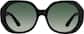 Front view of Geometric Sunglasses T01922112 in Black thumbnail