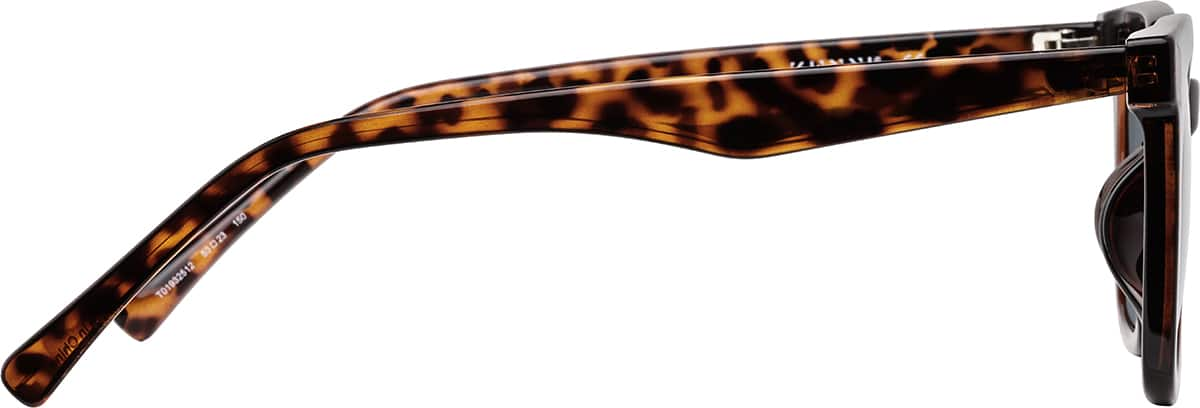 Side view of Rectangle Sunglasses T01932512 in Tortoiseshell