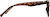 Side view of Rectangle Sunglasses T01932512 in Tortoiseshell thumbnail