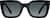 Front view of Rectangle Sunglasses T01942112 in Black thumbnail