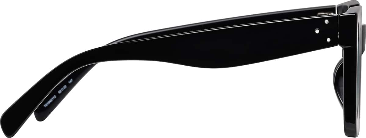 Side view of Rectangle Sunglasses T01942112 in Black