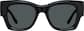 Front view of Square Sunglasses T01952112 in Black thumbnail
