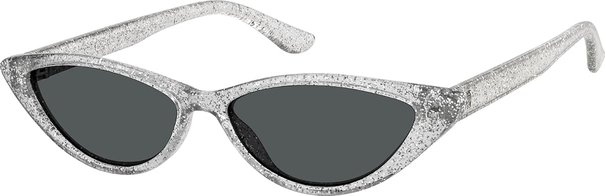 Angle view of Cat-Eye Sunglasses T01961112 in Silver