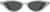 Front view of Cat-Eye Sunglasses T01961112 in Silver thumbnail